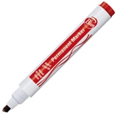 Bion Markör Permanent Kesik Uç Kırmızı 9177 - 1