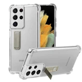 Galaxy S21 Ultra Kılıf Zore Standlı Süper Silikon Kapak thumbnail 1