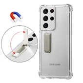 Galaxy S21 Ultra Kılıf Zore Standlı Süper Silikon Kapak thumbnail 2