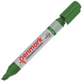 Penmark Markör Permanent Kesik Uç Yeşil HS-406-12-PKT - 1