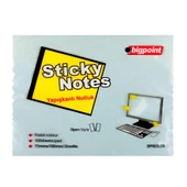 Bigpoint Yapışkanlı Not Kağıdı 75x100 Mavi BP803-35 - 1