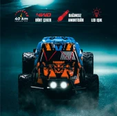 Yüksek Hızlı Araç 1:16 2.G 40km/h Hız Yapan 4x4 Kumandalı Araba - 1