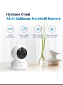 Hybrone Omni Hareketli Wi-Fi Akıllı Kamera, 360 Görüntüleme, Akıllı Hareket Takibi, Ses Algılama - 2