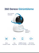 Hybrone Omni Hareketli Wi-Fi Akıllı Kamera, 360 Görüntüleme, Akıllı Hareket Takibi, Ses Algılama - 3