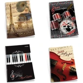Çınar Müzik Defteri Spiralli Jazz karton Kapak 30 YP 3600 - 1