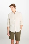 Regular Fit Gömlek Beige Beige XL - 1