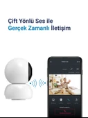 Hybrone Omni Hareketli Wi-Fi Akıllı Kamera, 360 Görüntüleme, Akıllı Hareket Takibi, Ses Algılama - 5