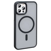 Apple iPhone 11 Pro Max Kılıf M-safe Şarj Özellikli Mat Arka Yüzey Zore Sio Kapak - 2