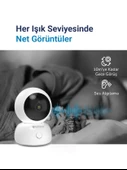 Hybrone Omni Hareketli Wi-Fi Akıllı Kamera, 360 Görüntüleme, Akıllı Hareket Takibi, Ses Algılama - 4