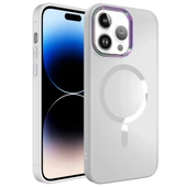 Apple iPhone 14 Pro Max Kılıf M-safe Wireless Şarj Özellikli Zore Stil Kapak - 1
