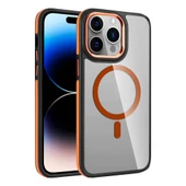 Apple iPhone 14 Pro Max Kılıf M-safe Şarj Özellikli Mat Görünümlü Zore Solo Kapak - 1