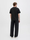 JCOSAGO LOGO SLUB TEE SS CREW NECK LN Black Black S - 3