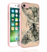 Apple iPhone SE 2022 Kılıf Desenli Kamera Korumalı Parlak Zore Nora Kapak - 1