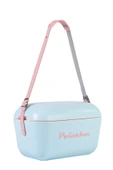 Polarbox  Prinkstyle Flower Pink %100 pamuk Kayışlı Mavi Pembe Soğuk ve Sıcak Tutucu Thermo Çanta 20 lt - 3