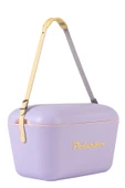 Polarbox  Prinkstyle Animal Marron %100 Pamuk Kayışlı Lila Sarı Soğuk ve Sıcak Tutucu Thermo Çanta 20 lt - 6
