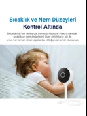 Hybrone Flex Wi-Fi Akıllı Bebek Kamerası, Ağlama Algılama, Ninni Çalma, Sıcaklık ve Nem Ölçümü - 5