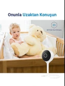 Hybrone Flex Wi-Fi Akıllı Bebek Kamerası, Ağlama Algılama, Ninni Çalma, Sıcaklık ve Nem Ölçümü - 4