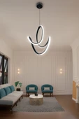 Badem Topsuz Modern Koridor & Oturma Odası Sarkıt Avize - 6