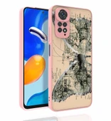 Xiaomi Redmi Note 11 Global Kılıf Desenli Kamera Korumalı Parlak Zore Nora Kapak thumbnail 1