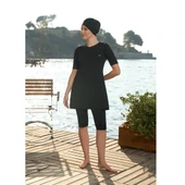 Estiva Düz Boneli Likralı Taytlı Yarım Kol Taytlı Mayo thumbnail 2