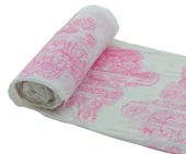 Kullan At Plastik Masa Örtüsü Su Yağ Geçirmez 100x150cm Sofra Kağıdı 15 Metre Pembe Desenli - 3