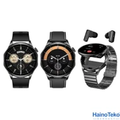 Haino Teko Watch Ultra 12 Amoled Ekran WaterProof Akıllı Saat 3 Kordonlu Siyah - 4