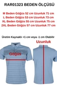 Erkek Tişört Polo Yaka Normal Kesim Desenli RAR01323 - 5