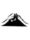 Bagajdan Bakan Öfkeli Adam Oto Stickeri Siyah 12x9cm thumbnail 1