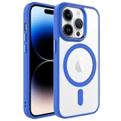 Apple iPhone 14 Pro Max Kılıf Wireless Şarj Özellikli Zore Krom M-safe Silikon Kapak - 1