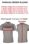 Erkek Tişört Polo Yaka Normal Kesim Desenli RAR01321 - 5