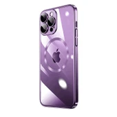 Apple iPhone 14 Pro Max Kılıf Wireless Şarj Özellikli Sert PC Zore Riksos M-safe Kapak - 1