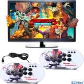 ScHitec 4K Arcade Oyun Konsolu Pandora 10000 Retro Oyunlu 2 Oyuncu Joystick - 5
