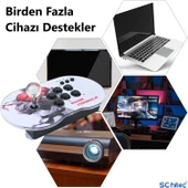ScHitec 4K Arcade Oyun Konsolu Pandora 10000 Retro Oyunlu 2 Oyuncu Joystick - 4