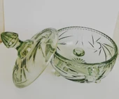 Nane Yeşili Ayaklı Cam Şekerlik – Modern Dekor Lokumluk & Çerezlik thumbnail 2