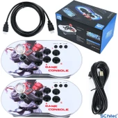 ScHitec 4K Arcade Oyun Konsolu Pandora 10000 Retro Oyunlu 2 Oyuncu Joystick - 1