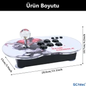 ScHitec 4K Arcade Oyun Konsolu Pandora 10000 Retro Oyunlu 2 Oyuncu Joystick - 3