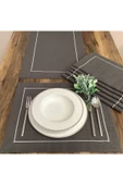 OYA home Antrasit Ranırlı Amerikan Servis (6) & Ranır (1) Set- Toplam 7 Parça - 2