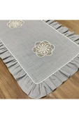 OYA home Dantelli Ranır Gri -45*150 cm - 1