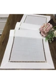 OYA home Kolber Detaylı Ranır Kırık Beyaz -45*150 Cm - 1