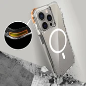 Apple iPhone 15 Pro Kılıf M-safe Şarj Özellikli Airbagli Şeffaf Zore İncek Kapak - 5