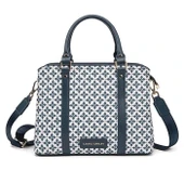 Laura Ashley LA0092010493-079 Lacivert-Beyaz Kadın Çanta thumbnail 1