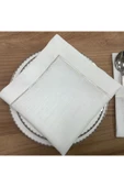 OYA home Gümüş Piko Detaylı Masa Örtüsü -160*260 cm - 2