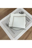 OYA home Çift Amerikan Servis ve Peçete - 4 parça - 6