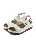 ROY JONES 3014 BEYAZ ÇIRTLI COMFORT CASUAL ANATOMİK SANDALET - 4