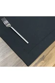 OYA home Siyah Piko Detaylı Amerikan Servis -4 Adet - 3