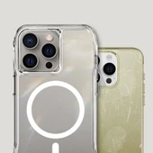 Apple iPhone 15 Pro Kılıf M-safe Şarj Özellikli Airbagli Şeffaf Zore İncek Kapak - 9