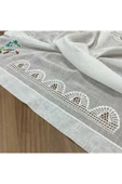 OYA home Dantelli & Kaneviçeli Kare Örtü - 100 *100  cm - 2