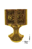 Kutulu Allah-Muhammed Kur'an-ı Kerim Hediyelik Metal Biblo Gold Rengi - 1