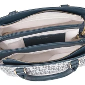 Laura Ashley LA0092010493-079 Lacivert-Beyaz Kadın Çanta thumbnail 4