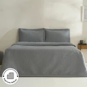 Karaca Home Liora Çift Kişilik Yatak Örtüsü Antrasit - 1